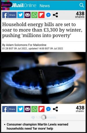 Британию ждут «катастрофически дорогая» зима и миллионы нищих