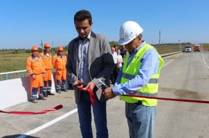 В ДНР открыли движение по восстановленному мосту на трассе государственного значения М-14  „Одесса-Мелитополь-Новоазовск“