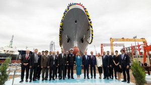 Жена Зеленского спустила на воду в Турции первый корвет для Украины
