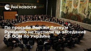 Представителей Литвы и Румынии не пустили на заседание СБ ООН по Украине по просьбе России