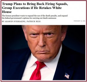 Rolling Stone: Трамп предлагает вернуть казнь с помощью гильотины и массовые расстрелы