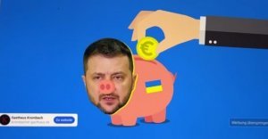 «Мы устали кормить свинью Зеленского» — реклама в Германии