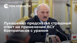 Президент Белоруссии Лукашенко допустил, что Россия поставит боеприпасы с настоящим ураном