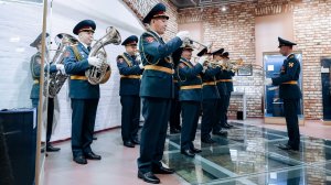 Военный оркестр Росгвардии выступил на открытии выставки в «Казанском Кремле»