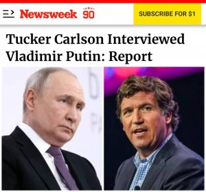 Newsweek: «Такер Карлсон взял интервью у Владимира Путина»