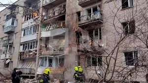 Беспилотник врезался в дом в Санкт-Петербурге