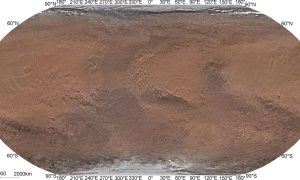 Ученые из Китая создали первую цветную карту Марса