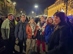 Грета Тунберг появилась на митинге в Тбилиси