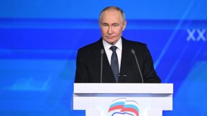"Все задачи будут решены": Путин на съезде ЕР назвал ориентиры на будущее