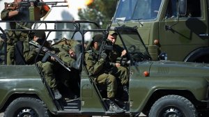 Российские мотострелки провели учение в горах Таджикистана