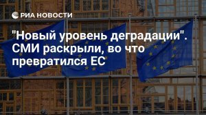 "Новый уровень деградации". СМИ раскрыли, во что превратился ЕС