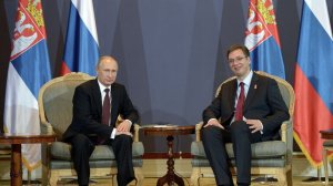 Вучич обратился к Путину перед переговорами на русском языке