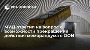 МИД: продление трёхлетнего меморандума РФ - ООН в рамках зерновой сделки не предусмотрено, его действие закончится 22 июля