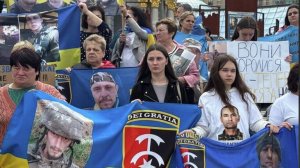 Родственники пропавших военнослужащих ВСУ вышли на митинг в Киеве