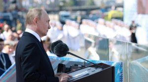 Путин в День ВМФ ознакомился с ходом учений военно-морского флота