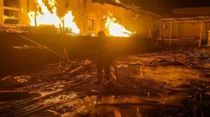 «Реально много всего летело»: Киев горит после прилета десятков «Гераней»