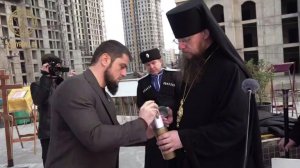 В Грозном заложили капсулу под строительство собора