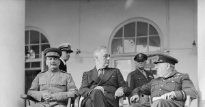 28 ноября 1943 года началась Тегеранская конференция «большой тройки»