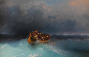 Sotheby’s: Картина русского художника Ивана Айвазовского «Выжившие» (1878) ушла с молотка за 4,188 млн фунтов