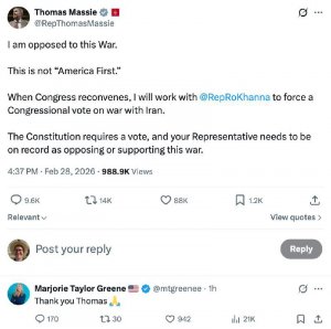 Начавшийся конфликт с Ираном вызвал шторм негодования со стороны антивоенных политиков по обе стороны Атлантики