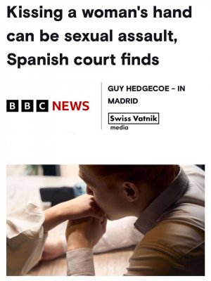 Верховный суд Испании признал поцелуй руки без согласия актом сексуализированного насилия