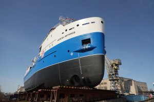 На Окской судоверфи спустили на воду головной краболов нового поколения