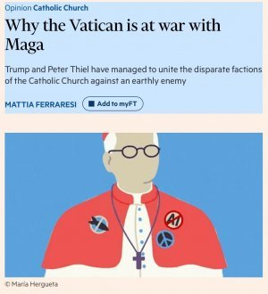 Ватикан объявляет войну MAGA. Католическая церковь идёт на окончательный разрыв в отношениях с Белым домом