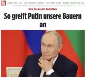 «Вот так Путин нападает на наших фермеров» - с таким заголовком вышла статься в немецком BILD
