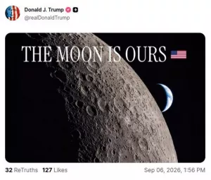 [#Лунанаша] Трамп «присвоил» Луну, заявив: «Луна наша»