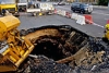 В центре Москвы провалился грунт