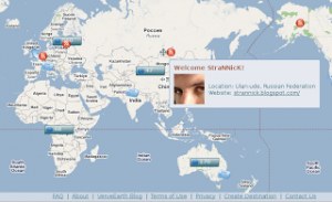 VerveEath : твой сайт или блог на карте мира