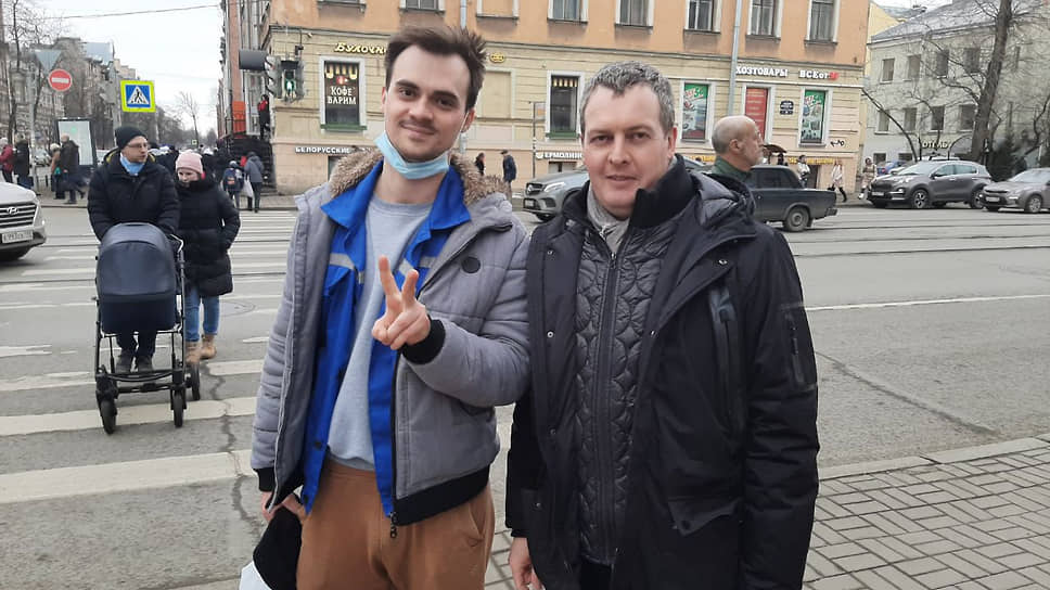 Гражданин Белоруссии Егор Мякинников и адвокат 