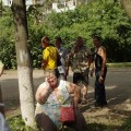 Жители окрестных домов