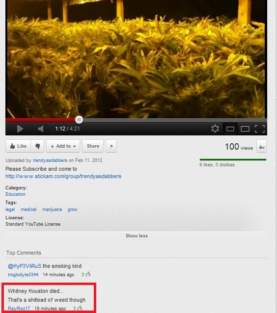 how i found Whitney Houston died today