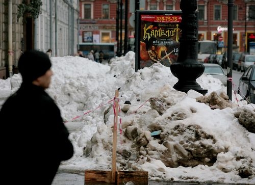 Снег в Петербурге