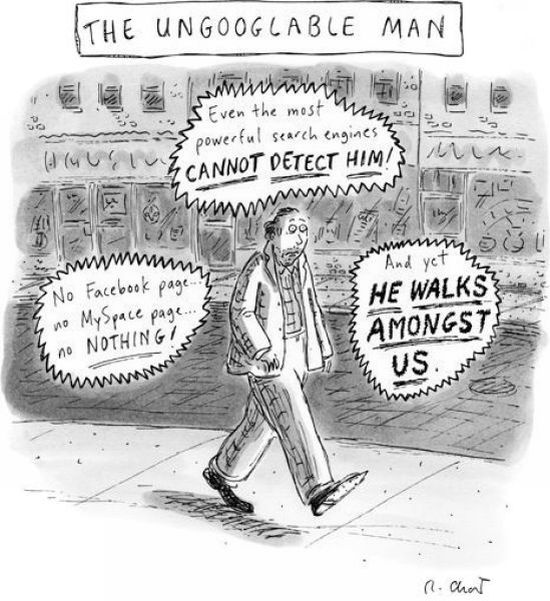 The ungooglable man