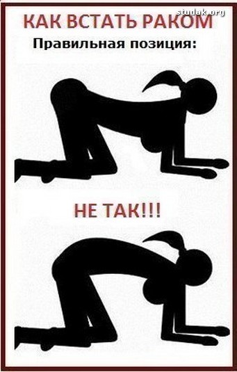 как стоять раком